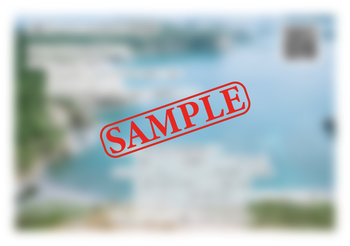 「遠くから近くへ」ポストカード