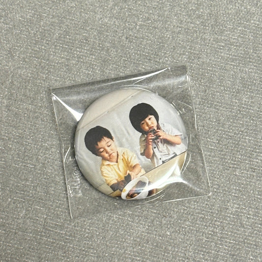 #いっぱい食べる波浮がすき 兄妹缶バッジ